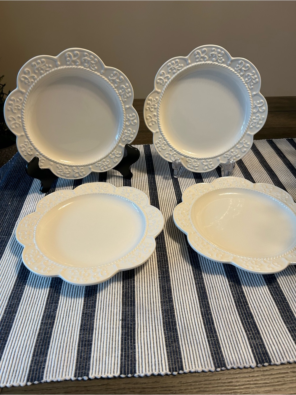Princess House Marbella Salad/Dessert Plates - Set of 4